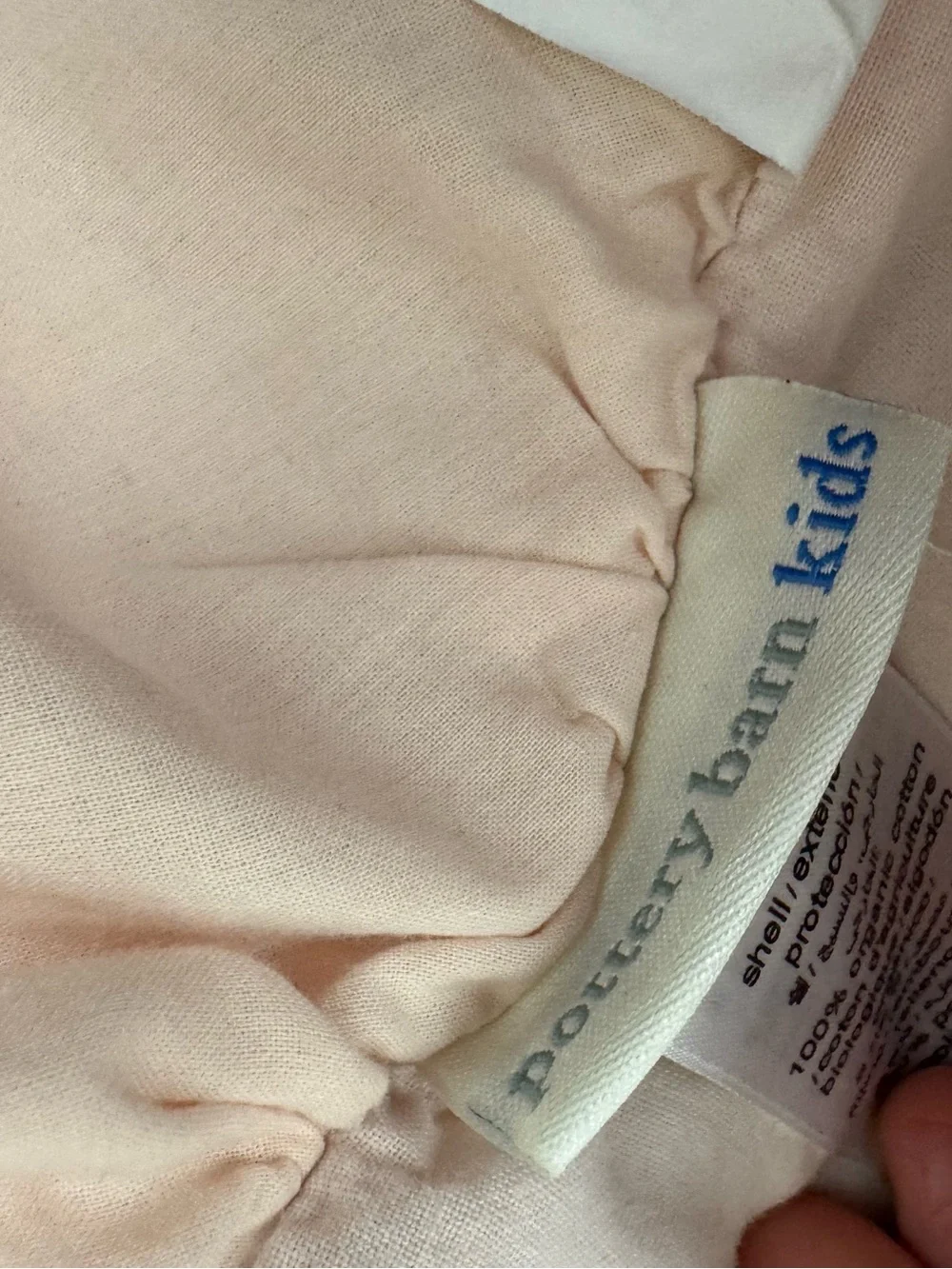 Pottery Barn Kids Organic Sadie Ruffle Quilt Blush Pink Toddler